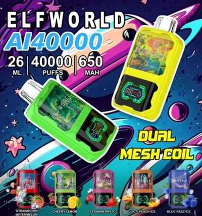 Elfworld AI 40000 Puffs Kertakäyttöisten Vape Tukkumyynti