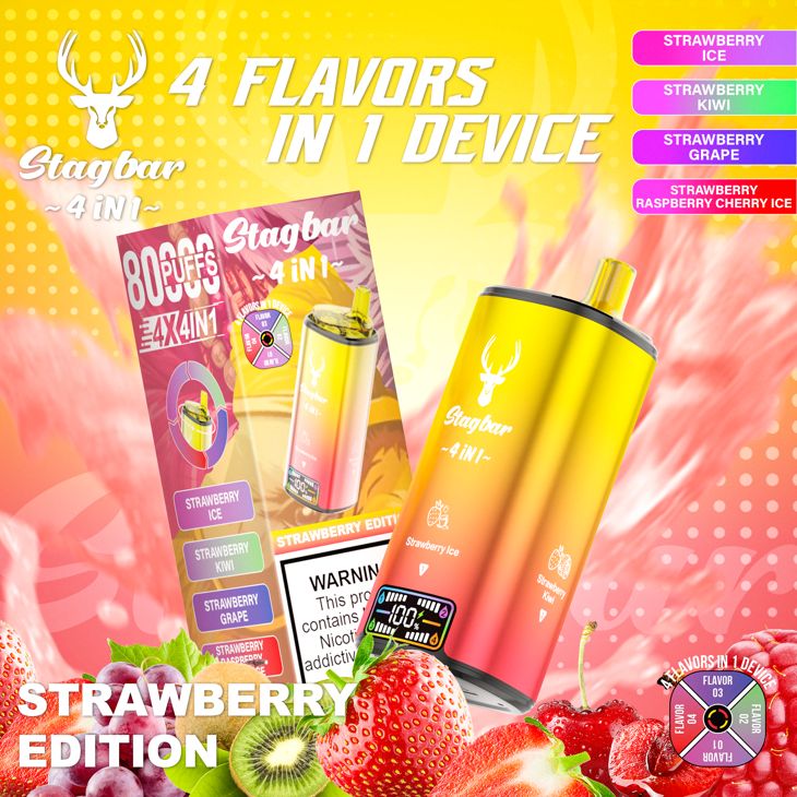 Stagbar 4 in 1 80000 Puffs Disposable Vape Wholesale factory
