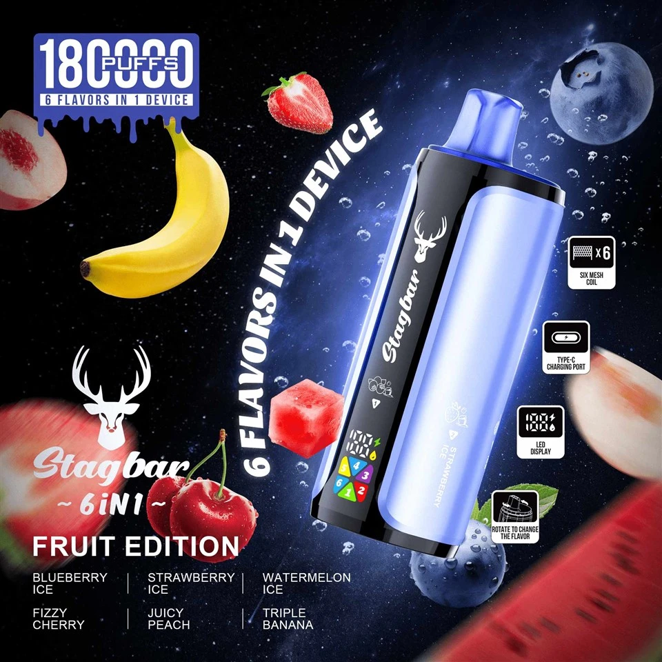 Stagbar 6 IN 1 180K Puffs Disposable Vape
