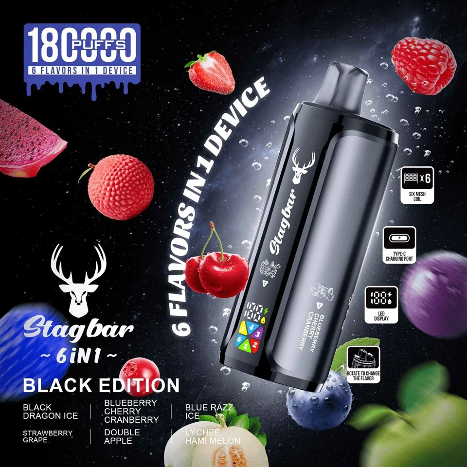Stagbar 6 IN 1 180K Puffs Disposable Vape price