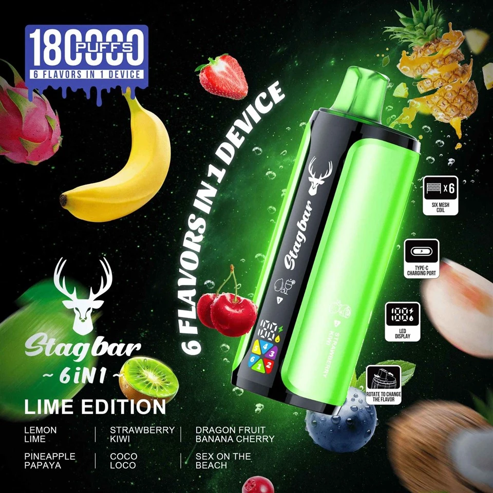 Stagbar 6 IN 1 180K Puffs Disposable Vape high quality