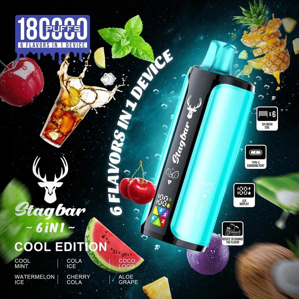 Stagbar 6 IN 1 180K Puffs Disposable Vape price