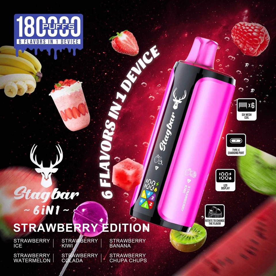 Stagbar 6 IN 1 180K Puffs Disposable Vape factory
